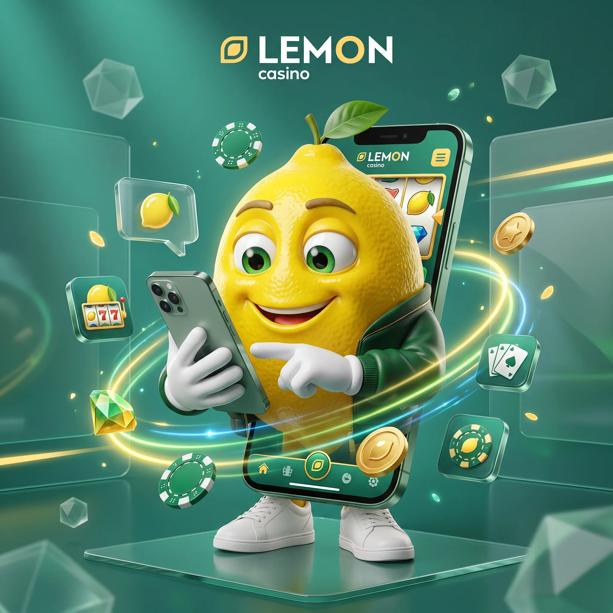 Lemon Casino na ekranie telefonu